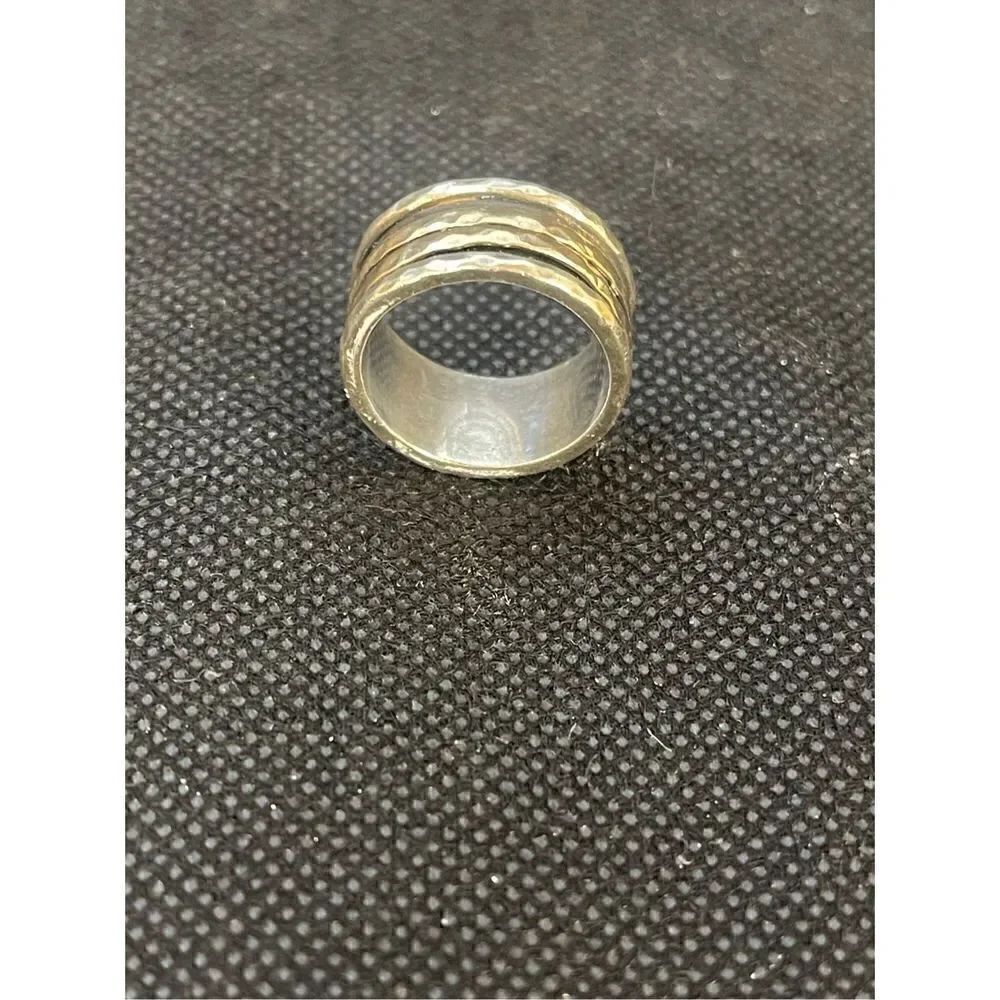 Silver and Rose Gold Ring - Picture 4 of 5